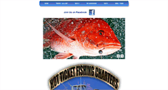 Desktop Screenshot of hotticket-fishingcharters-carolinabeach.com