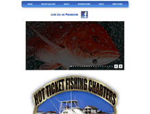 Tablet Screenshot of hotticket-fishingcharters-carolinabeach.com